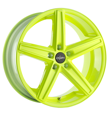 pneumatiky - 8.5x18 5x112 ET45 Oxigin 18 Concave gelb neon yellow zemedelsk traktory Rfky / Alu cel rok Parka Autoprodejce