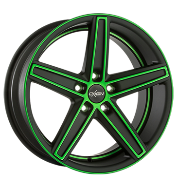 pneumatiky - 10x22 5x120 ET40 Oxigin 18 Concave grün neon green polish matt Irmscher Rfky / Alu samolepc zvaz G-KOLO pneu