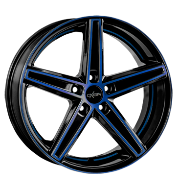 pneumatiky - 9x20 5x120 ET15 Oxigin 18 Concave blau blue polish Zimn kompletn kola (ocel) Rfky / Alu moped Spurverbreiterung pneus