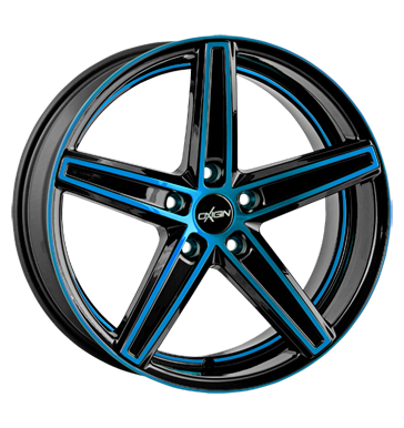 pneumatiky - 9x21 5x114.3 ET34 Oxigin 18 Concave blau light blue polish Axxion Rfky / Alu Borbet Tube: zklopky pneu