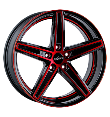 pneumatiky - 9x20 5x108 ET40 Oxigin 18 Concave rot red polish zesilovac Rfky / Alu Elektrick Axxion pneumatiky