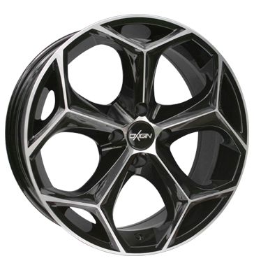 pneumatiky - 7.5x17 4x100 ET38 Oxigin 08 Crystal schwarz schwarz vollpoliert monitory Rfky / Alu Wheelworld Vyloucen pneus