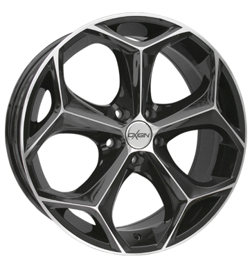 pneumatiky - 7.5x17 5x120 ET35 Oxigin 08 Crystal schwarz schwarz vollpoliert Offroad cel rok od 17,5 