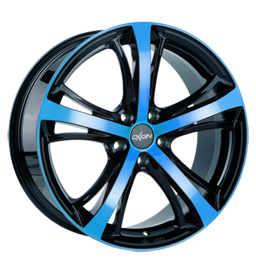 pneumatiky - 8.5x19 5x120 ET15 Oxigin 16 Sparrow blau light blue polish truck lto Rfky / Alu Zvedac pomucky + dolaru Rial pneumatiky