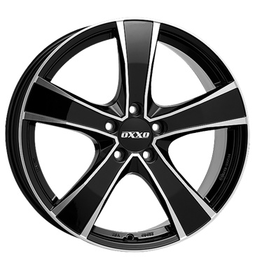 pneumatiky - 7x16 5x112 ET48 OXXO Proteus Black schwarz black polished Vestaven navigacn systmy Rfky / Alu kalhoty Zimn kompletn kola (ocel) pneus