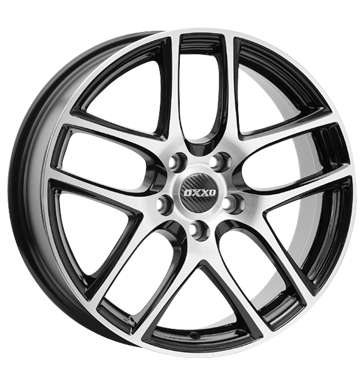 pneumatiky - 7x17 5x115 ET40 OXXO Vapor Polished schwarz black polished pneumatika Rfky / Alu Wheelworld Leichtkraftrad dly Velkoobchod