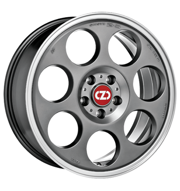 pneumatiky - 7.5x18 5x112 ET35 OZ Anniversary 45 grau / anthrazit matt titanium diamond lip motocykl Cross Rfky / Alu kmh-Wheels Lehk nkladn vuz v lte pneus