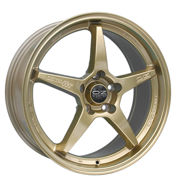 pneumatiky - 8x17 5x100 ET48 OZ Crono gold race Gold zrcadlo design Rfky / Alu COM 4 KOLA Offroad letn Autoprodejce