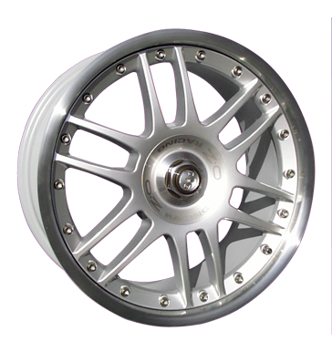 pneumatiky - 8.5x18 5x120 ET15 OZ F1 Racing silber silber Horn poliert Shaper Rfky / Alu ventil cepice DOTZ b2b pneu