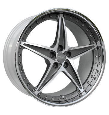 pneumatiky - 10.5x20 5x114.3 ET47 OZ Mito Rosso grau / anthrazit matt graphit poliert Alutec Rfky / Alu Drkov / Kosile Truck cel rok disky