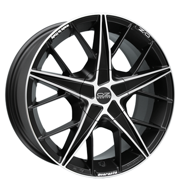 pneumatiky - 7x17 4x108 ET42 OZ Quaranta schwarz mattschwarz letn Rfky / Alu magma prce pneu