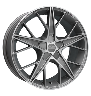 pneumatiky - 8x18 5x112 ET48 OZ Quaranta grau / anthrazit grigio poliert osvetlen Rfky / Alu Zesilovac Prslusenstv Pce o automobil + drzba pneumatiky