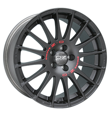 pneumatiky - 7.5x17 5x108 ET41 OZ Superturismo GT schwarz matt schwarz mit roter Schrift F-replika Rfky / Alu GS-Wheels odpadn olej velkoobchod s pneumatikami