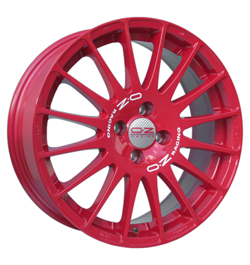 pneumatiky - 7x17 4x100 ET40 OZ Superturismo SR rot rot mit weiYer Schrift ocelov rfek Rfky / Alu Lehk ventil vozy / vozy bocn parapet pneus