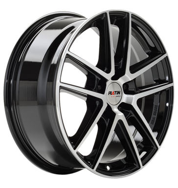 pneumatiky - 8x18 5x108 ET45 Platin P73 schwarz schwarz frontpoliert KING Rfky / Alu Slevy Spojky + E Sady pneu b2b