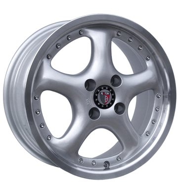 pneumatiky - 7.5x16 4x100 ET35 Platin P3 silber silber randpoliert Maxx Kola Rfky / Alu AUTEC Offroad cel rok od 17,5 