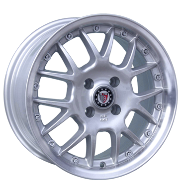 pneumatiky - 7.5x16 4x114.3 ET38 Platin P23 silber silber randpoliert Oldtimer Rfky / Alu Sportovn vfuky tazn zarzen Velkoobchod