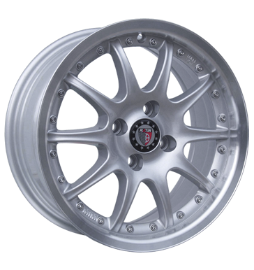 pneumatiky - 7.5x16 4x108 ET15 Platin P26 silber silber randpoliert mitsubishi Rfky / Alu Motorsport Spurverbreiterung trhovisko