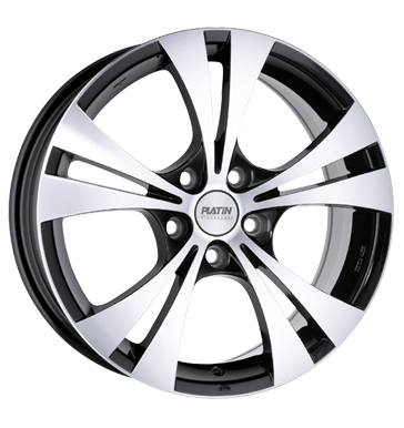 pneumatiky - 8x18 5x114.3 ET45 Platin P42 schwarz schwarz poliert Offroad Zimn 17.5 