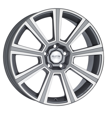 pneumatiky - 8x18 5x108 ET35 Platin P43 Evo grau / anthrazit graphit matt sapont Rfky / Alu Offroad cel rok od 17,5 