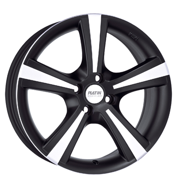 pneumatiky - 7x16 4x100 ET38 Platin P46 schwarz schwarz matt Offroad cel rok Rfky / Alu Tube: Kolo Auto-Tuning + styling Velkoobchod