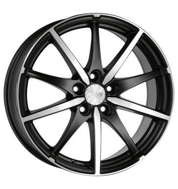 pneumatiky - 7x16 4x108 ET22 Platin P49 schwarz schwarzmatt-poliert motocykl Rfky / Alu Offroad cel rok od 17,5 