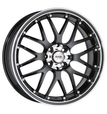 pneumatiky - 7.5x18 4x108 ET18 Platin P61 schwarz schwarz randpoliert schwarzer Rand Rfky / Alu Rfky / Alu Leichtkraftrad dly Chiptuning + Motor Tuning Velkoobchod