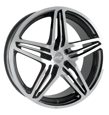 pneumatiky - 7.5x17 5x114.3 ET40 Proline PA schwarz black brillant poliert ocelov rfek Rfky / Alu auto Chrome Parts pneu