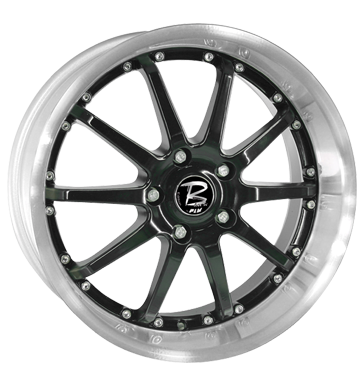 pneumatiky - 9x17 5x100 ET30 Proline PE schwarz black polished PLATINUM Rfky / Alu Vnitrn vybaven bezpecnostn vesty pneu