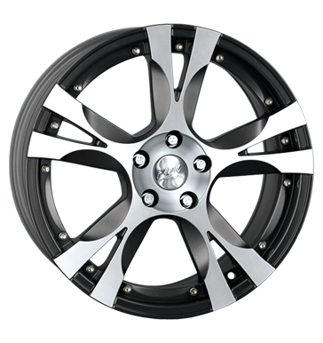 pneumatiky - 7.5x16 5x100 ET35 Proline PK grau / anthrazit Carbon matt motocykl Cross Rfky / Alu motec Axxium b2b pneu