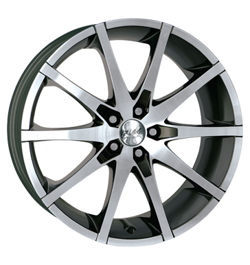 pneumatiky - 7x17 4x108 ET25 Proline PU grau / anthrazit Carbon brilliant sportovn KOLA Rfky / Alu montzn nrad Kombinzy / kombinace pneumatiky