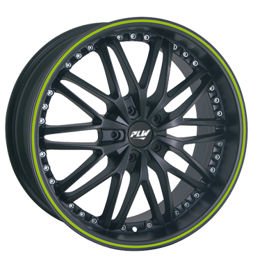 pneumatiky - 8x18 5x108 ET42 Proline PXI schwarz black matt mit lackiertem Farbring grün regly pneumatik Rfky / Alu vfuk GMP Italia Velkoobchod