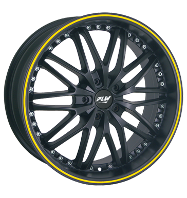 pneumatiky - 8.5x19 5x120 ET50 Proline PXI schwarz black matt mit lackiertem Farbring gelb moped Rfky / Alu vstrazn trojhelnky brzdov kapalina Velkoobchod