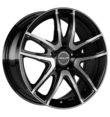 pneumatiky - 7x17 5x112 ET45 Proline PXV schwarz black polished prejezdy Rfky / Alu Test-kategorie 1 zrcadlo design pneu b2b