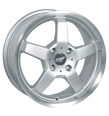 pneumatiky - 7x15 4x114.3 ET40 Proline PZ silber silber Horn poliert Hamann Rfky / Alu prslusenstv systm Hlinkov disky