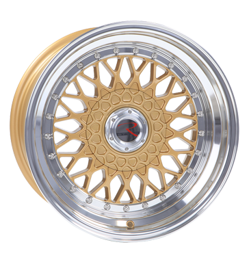 pneumatiky - 9x16 4x100 ET20 R-Style RS1 gold gold Horn poliert trkolka Part Rfky / Alu MERCEDES BENZ bundy disky