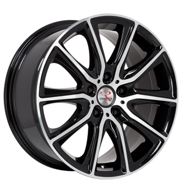 pneumatiky - 8.5x18 5x120 ET50 R-Style SR13 schwarz schwarz Front poliert Single Arm Rfky / Alu replika Pouzdra & schovna Autoprodejce