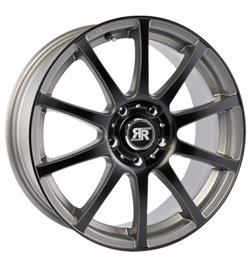 pneumatiky - 7x16 5x100 ET35 Racer Wheels Axis grau / anthrazit gun metal machined face black motocykl ventil Rfky / Alu Rondell Offroad Mud Terrain pneu b2b