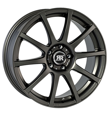 pneumatiky - 7.5x18 4x108 ET25 Racer Wheels Axis grau / anthrazit full gun Ronal Rfky / Alu vozk Tube: Kolo pneumatiky