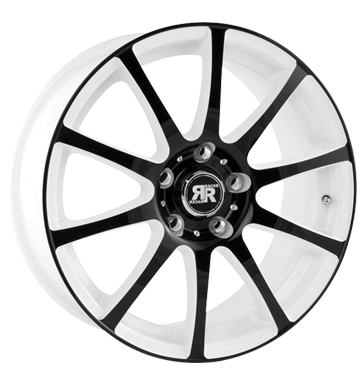 pneumatiky - 7x16 5x114.3 ET42 Racer Wheels Axis weiss white machined face black osvetlen Rfky / Alu Jerry a prslusenstv Mobiln navigacn systmy pneu