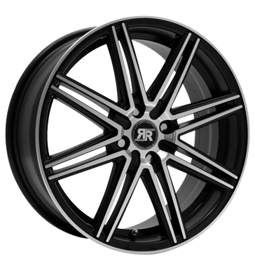 pneumatiky - 7x17 5x112 ET35 Racer Wheels Cross schwarz black machined face Offroad All Terrain Rfky / Alu brzdov dly Hreby / Matice velkoobchod s pneumatikami