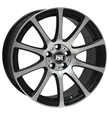 pneumatiky - 7.5x17 5x114.3 ET40 Racer Wheels Evo schwarz satin black machined face neprirazen kategorie produktu Rfky / Alu mastek Wiechers SPORT Autoprodejce
