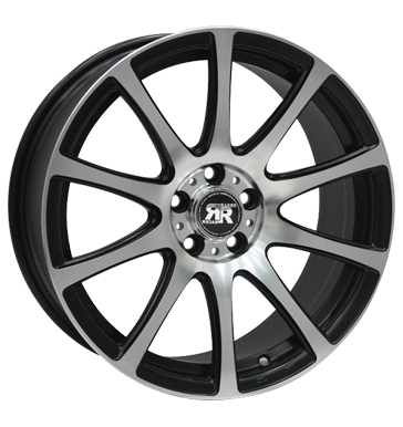 pneumatiky - 7.5x17 5x112 ET35 Racer Wheels Evo schwarz satin black machined face diskrtne Rfky / Alu Zimn kompletn kolo-ALU Zvedac pomucky + dolaru pneu