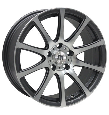 pneumatiky - 7x16 4x108 ET25 Racer Wheels Evo grau / anthrazit gun metal machined face kufr Tray Rfky / Alu Rfky / Alu prce Autoprodejce