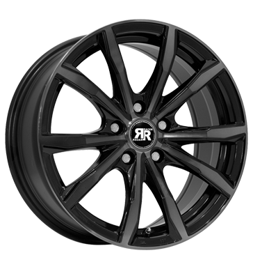 pneumatiky - 6.5x15 4x108 ET25 Racer Wheels Fusion schwarz bright black machined face black lip autodly USA Rfky / Alu monitory Motocykly a motocyklov dly velkoobchod s pneumatikami