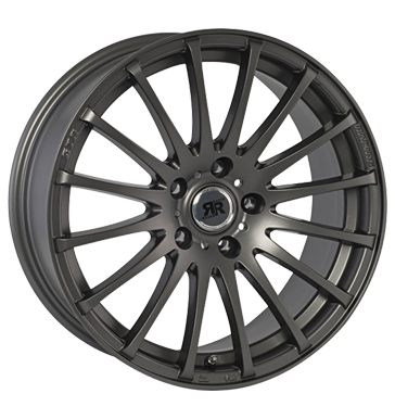 pneumatiky - 7x16 4x98 ET35 Racer Wheels Helix grau / anthrazit full gun Zimn kompletn kolo-ALU Rfky / Alu bundy Vnitrn vybaven pneumatiky