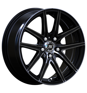 pneumatiky - 7x16 4x100 ET35 Racer Wheels Hornet schwarz black machined face black lip korunn princ Rfky / Alu Prizpusoben & Performance GS-Wheels Hlinkov disky