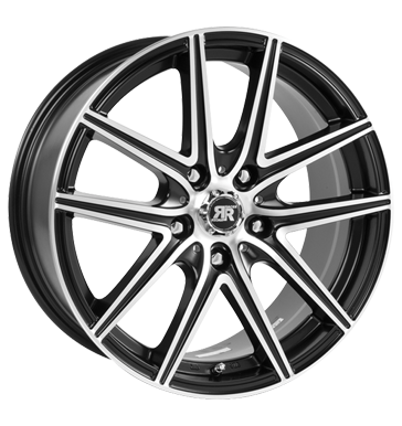 pneumatiky - 7x16 5x108 ET35 Racer Wheels Hornet schwarz satin black machined face letadlo Rfky / Alu Binno rucn vozk pneus