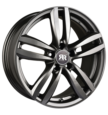 pneumatiky - 6x15 5x112 ET43 Racer Wheels Target grau / anthrazit full gun psy Rfky / Alu UNION Bund bundy Autodlna