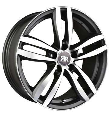 pneumatiky - 6x15 4x100 ET40 Racer Wheels Target grau / anthrazit gun metal machined face auta v zime Rfky / Alu nhradn dly auto trailer Momo trhovisko